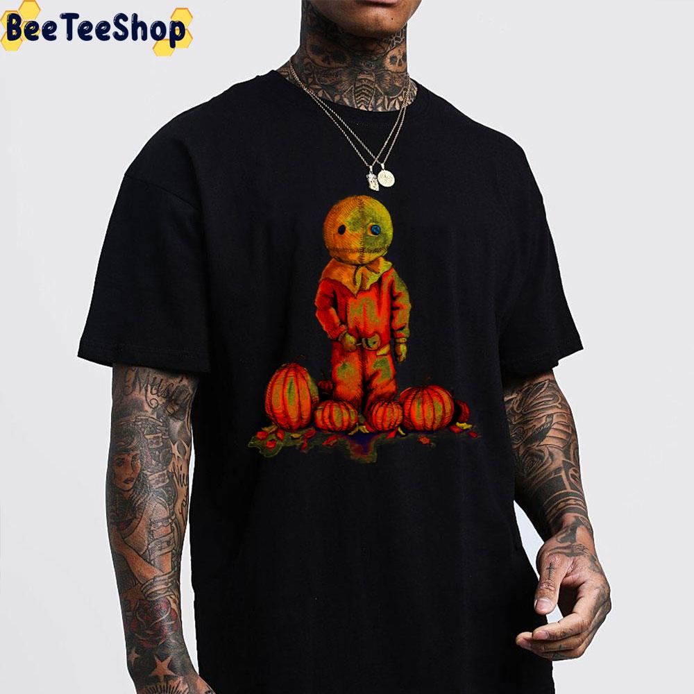 Halloween Boy And Pumpkins Unisex T-Shirt Halloween Boy And Pumpkins Unisex T-Shirt