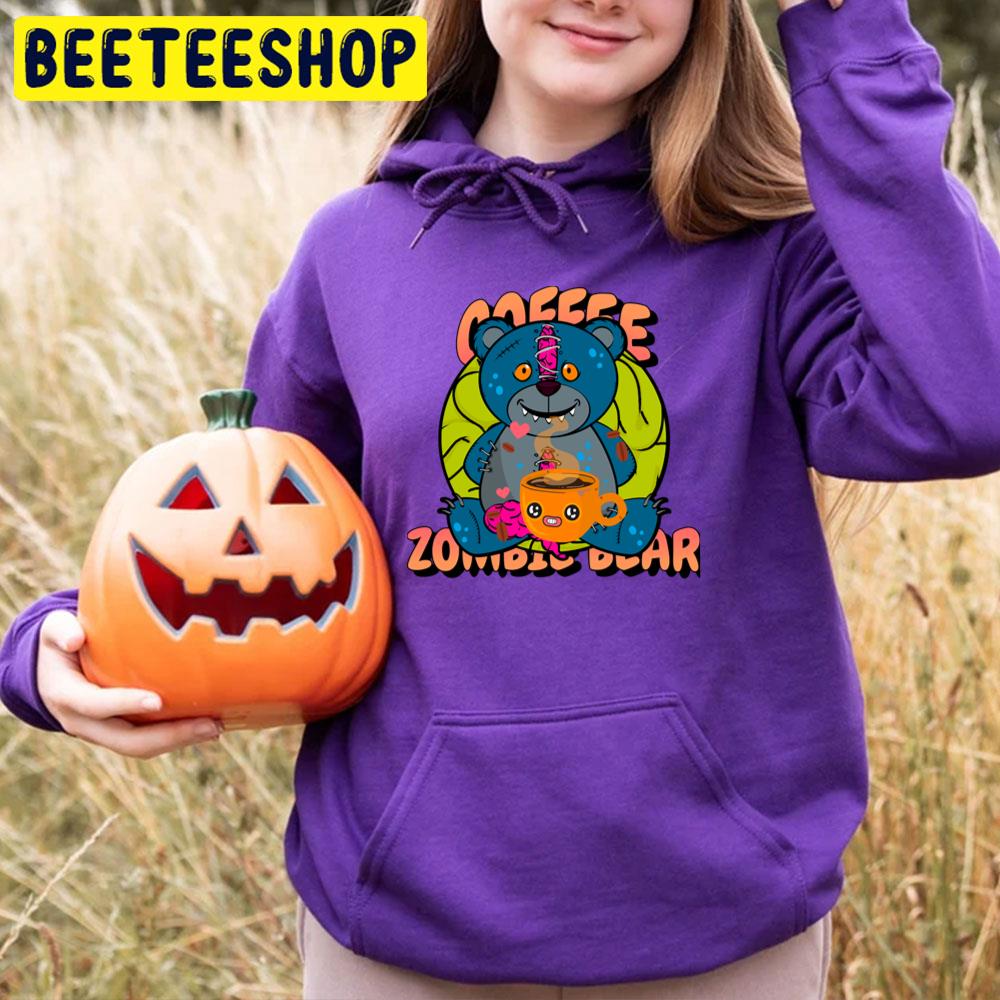Halloween Coffee Zombie Bear Trending Unisex T-Shirt Halloween Coffee Zombie Bear Trending Unisex T-Shirt