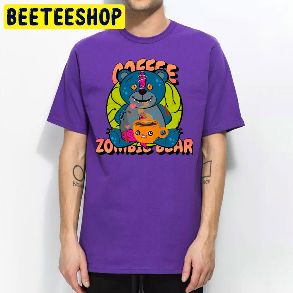 Halloween Coffee Zombie Bear Trending Unisex T-Shirt Halloween Coffee Zombie Bear Trending Unisex T-Shirt