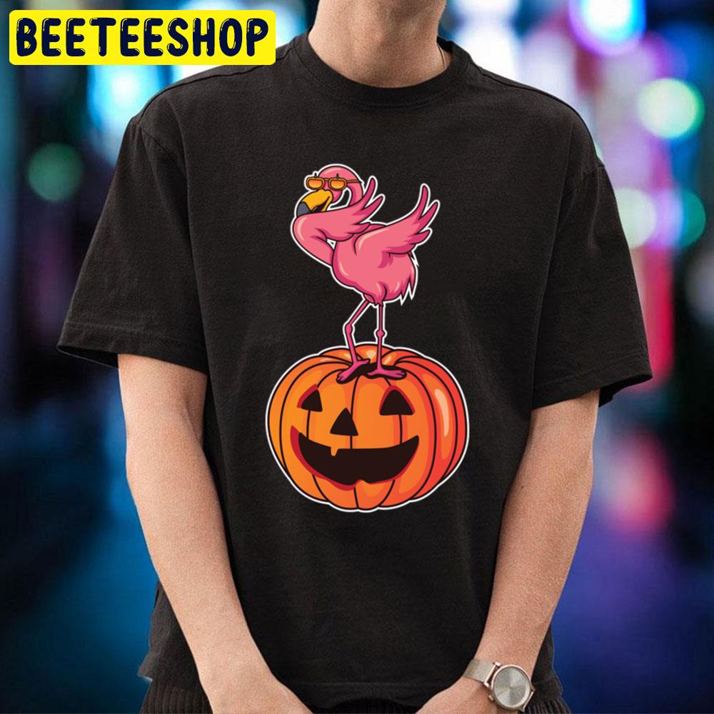 Halloween Flamingo Dancing Pumpking Trending Unisex T-Shirt Halloween Flamingo Dancing Pumpking Trending Unisex T-Shirt