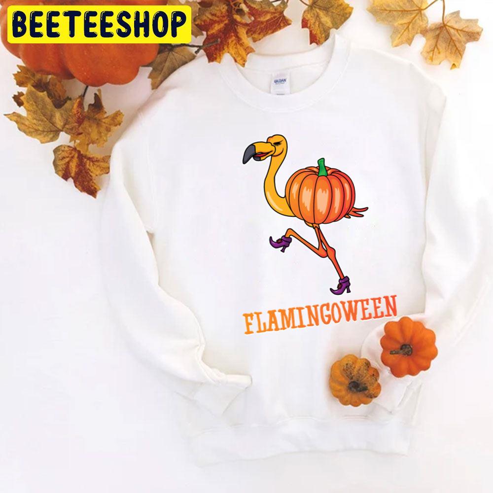 Halloween Flamingo Pumpking Trending Unisex T-Shirt Halloween Flamingo Pumpking Trending Unisex T-Shirt