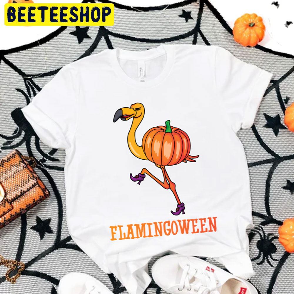 Halloween Flamingo Pumpking Trending Unisex T-Shirt Halloween Flamingo Pumpking Trending Unisex T-Shirt