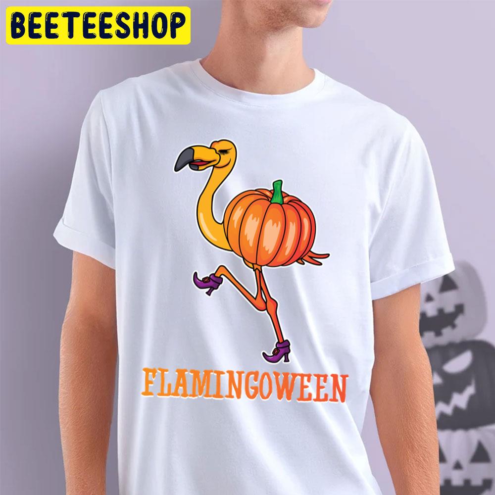 Halloween Flamingo Pumpking Trending Unisex T-Shirt Halloween Flamingo Pumpking Trending Unisex T-Shirt