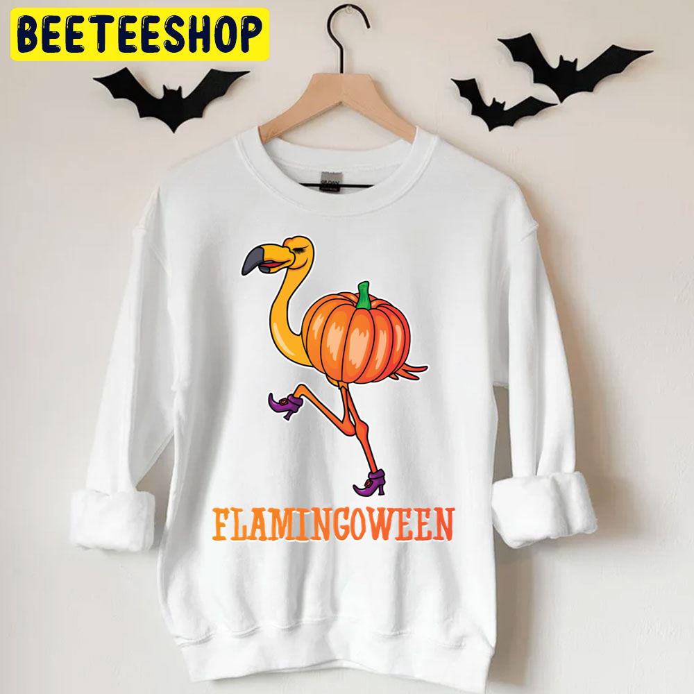 Halloween Flamingo Pumpking Trending Unisex T-Shirt Halloween Flamingo Pumpking Trending Unisex T-Shirt