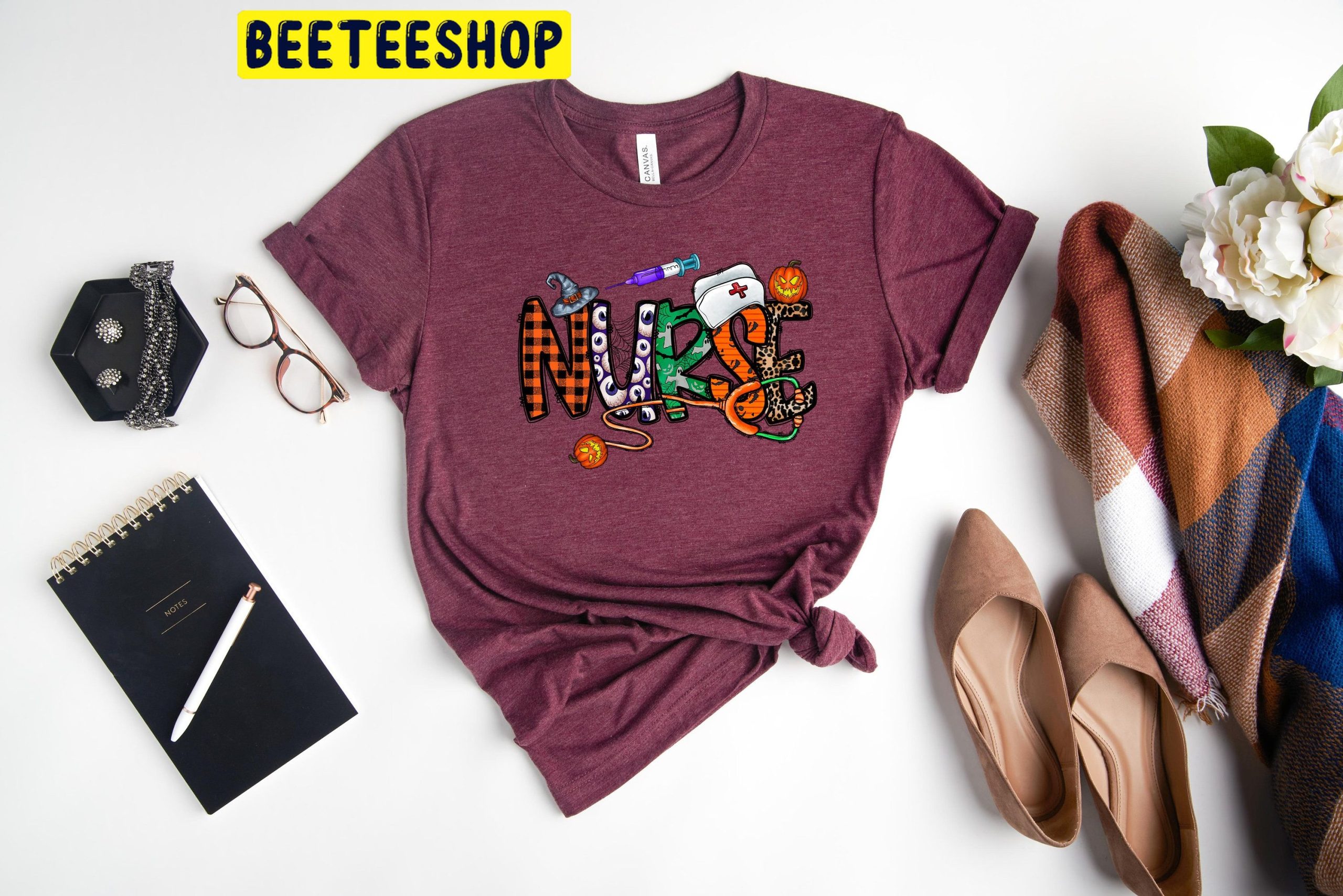 Halloween Spooky Nurse Trending Unisex Shirt Halloween Spooky Nurse Trending Unisex Shirt