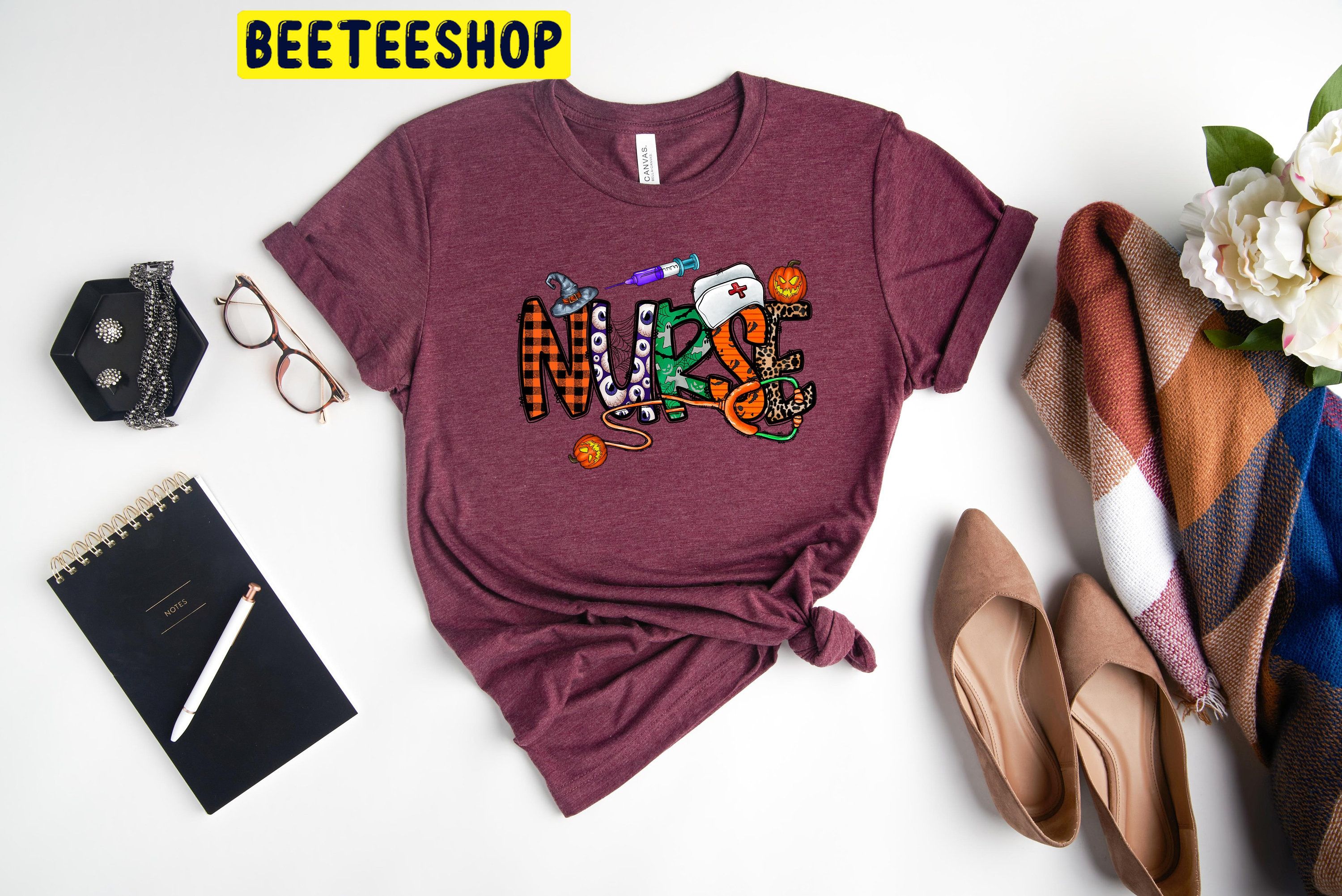 Halloween Spooky Nurse Trending Unisex Shirt