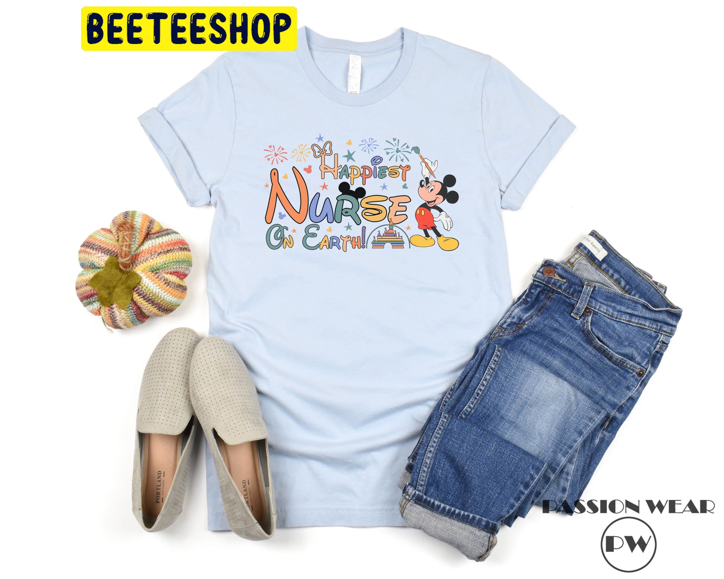 Happiest Nurse On Earth Disney Mickey Trending Unisex Shirt