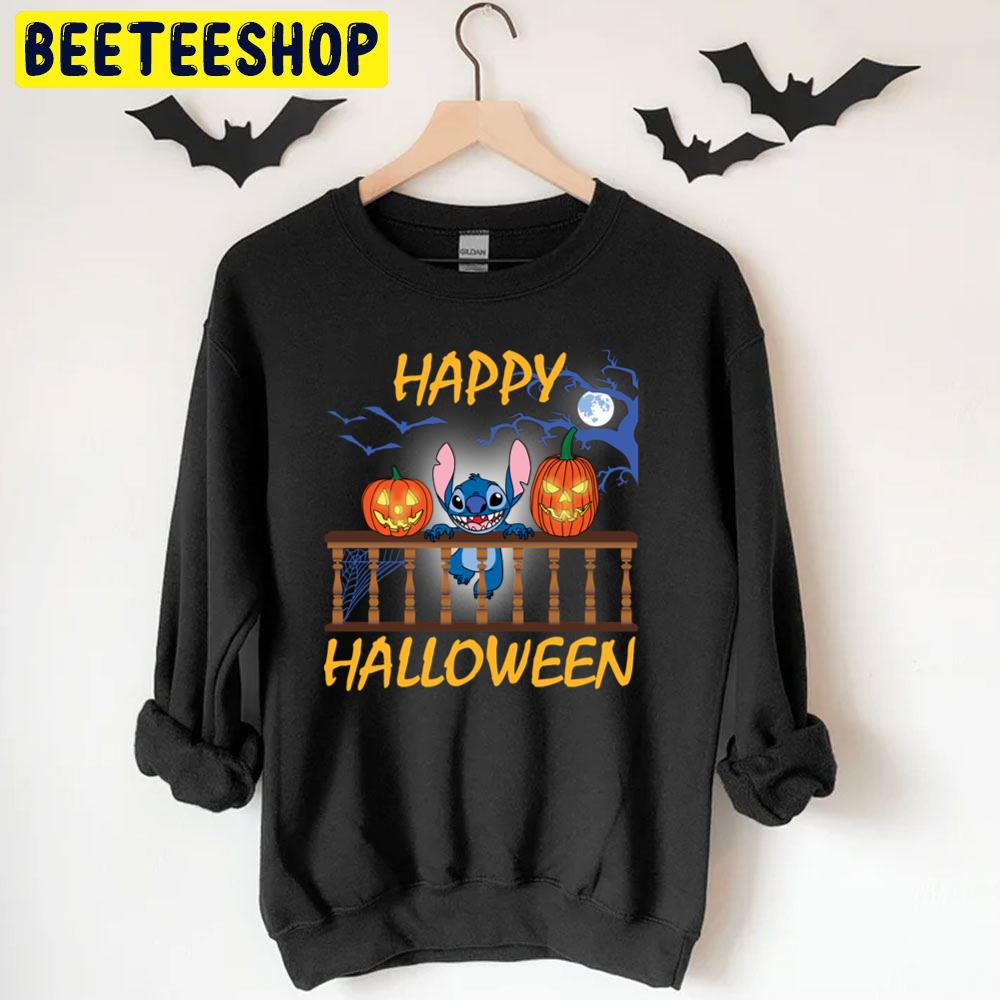 Happy Halloween Stitch And Pumpkin Trending Unisex T-Shirt Happy Halloween Stitch And Pumpkin Trending Unisex T-Shirt