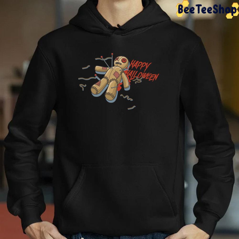 Happy Halloween Voodoo Doll Design Trending Unisex T-Shirt Happy Halloween Voodoo Doll Design Trending Unisex T-Shirt