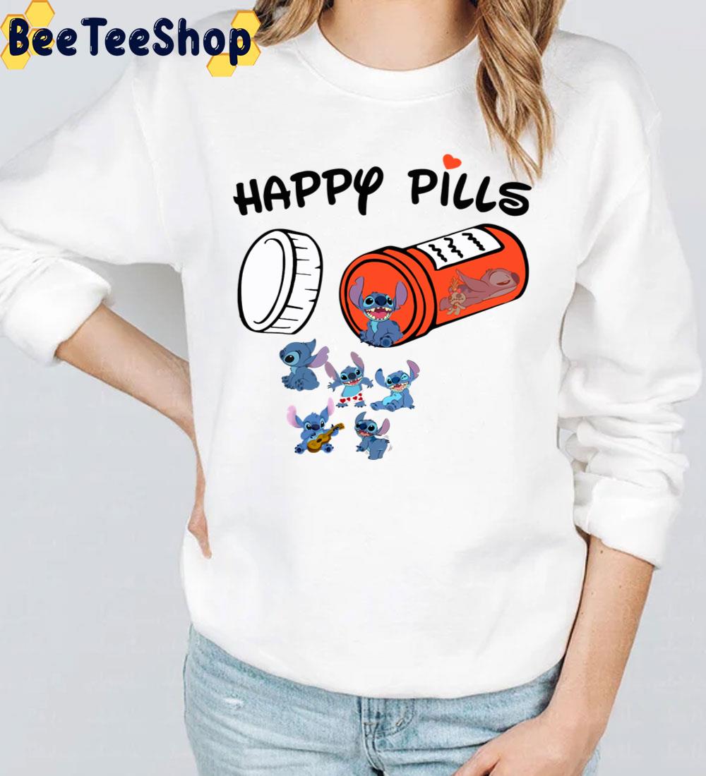 Happy Pills Lilo And Stitch Trending Unisex T-Shirt Happy Pills Lilo And Stitch Trending Unisex T-Shirt