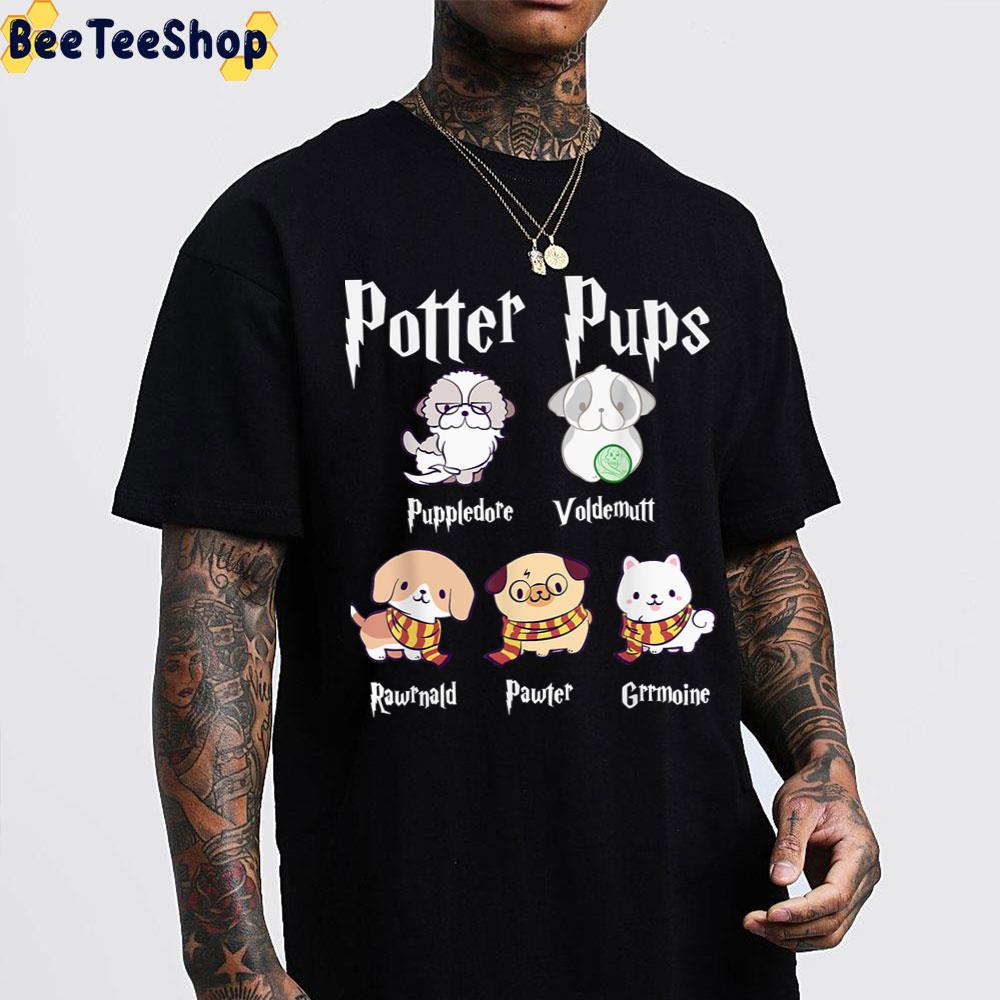 Harry Pawter Cute Puppy Dogs Potter Pups Trending Unisex T-Shirt Harry Pawter Cute Puppy Dogs Potter Pups Trending Unisex T-Shirt