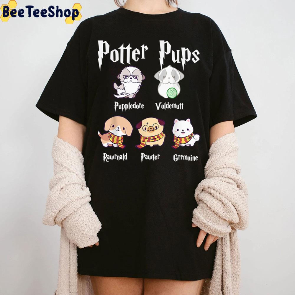 Harry Pawter Cute Puppy Dogs Potter Pups Trending Unisex T-Shirt Harry Pawter Cute Puppy Dogs Potter Pups Trending Unisex T-Shirt