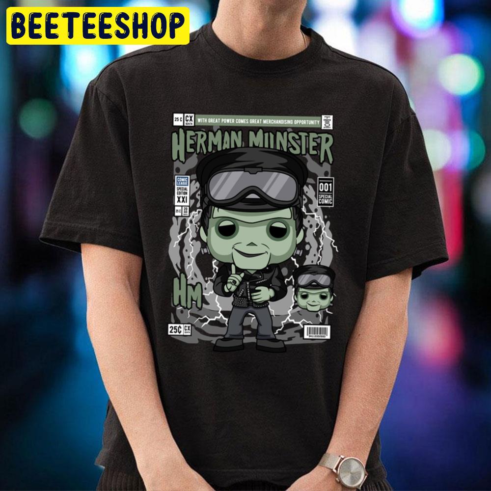 Herman Munster Comic Halloween Movie Trending Unisex T-Shirt Herman Munster Comic Halloween Movie Trending Unisex T-Shirt