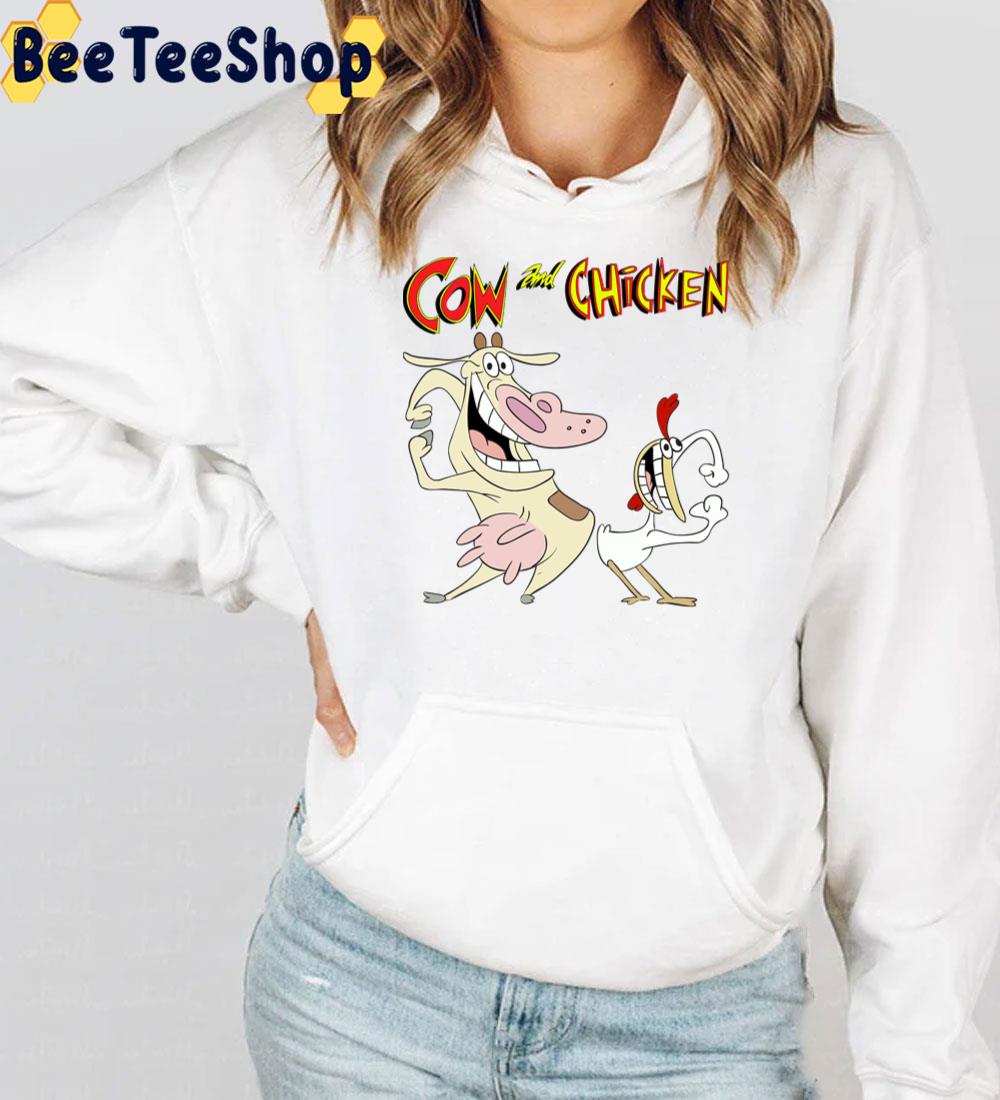 Hey Cow And Chicken Trending Unisex T-Shirt Hey Cow And Chicken Trending Unisex T-Shirt