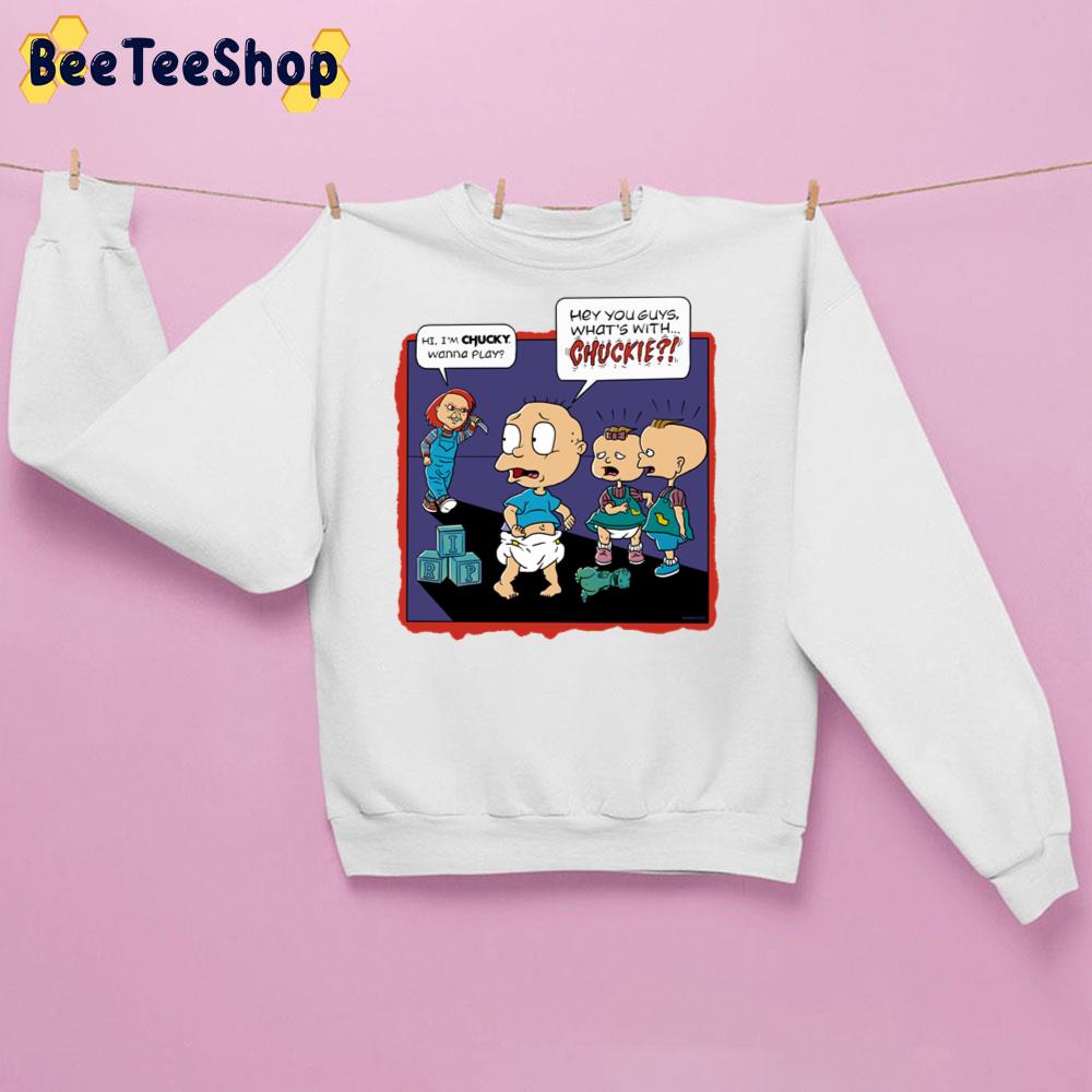 Hi I'm Chucky Wanna Play Chuckie Chucky Funny Halloween Trending Unisex Sweatshirt Hi I'm Chucky Wanna Play Chuckie Chucky Funny Halloween Trending Unisex Sweatshirt