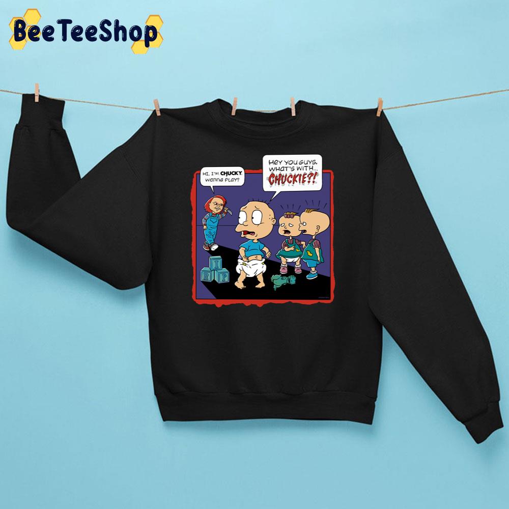 Hi I'm Chucky Wanna Play Chuckie Chucky Funny Halloween Trending Unisex Sweatshirt Hi I'm Chucky Wanna Play Chuckie Chucky Funny Halloween Trending Unisex Sweatshirt