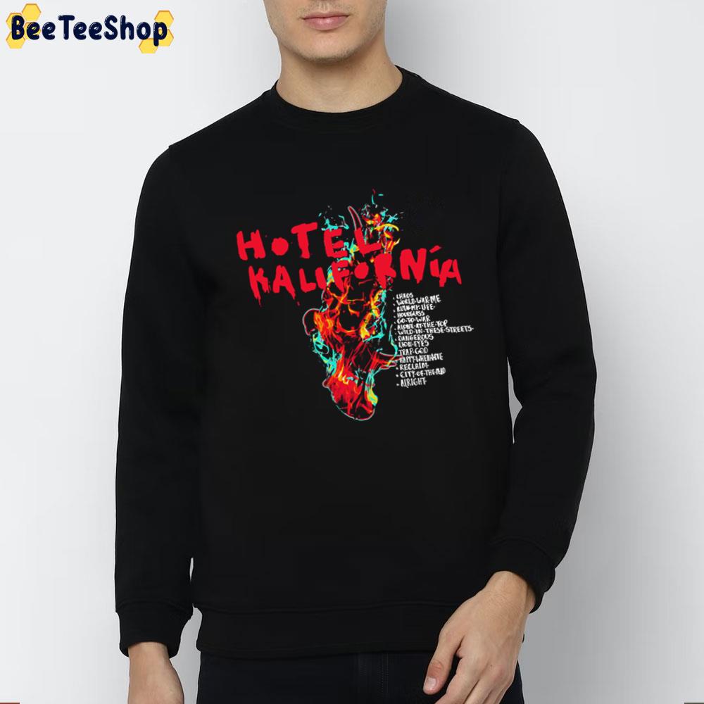 Hollywood Undead Hotel Kalifornia Flames Unisex T-Shirt Hollywood Undead Hotel Kalifornia Flames Unisex T-Shirt