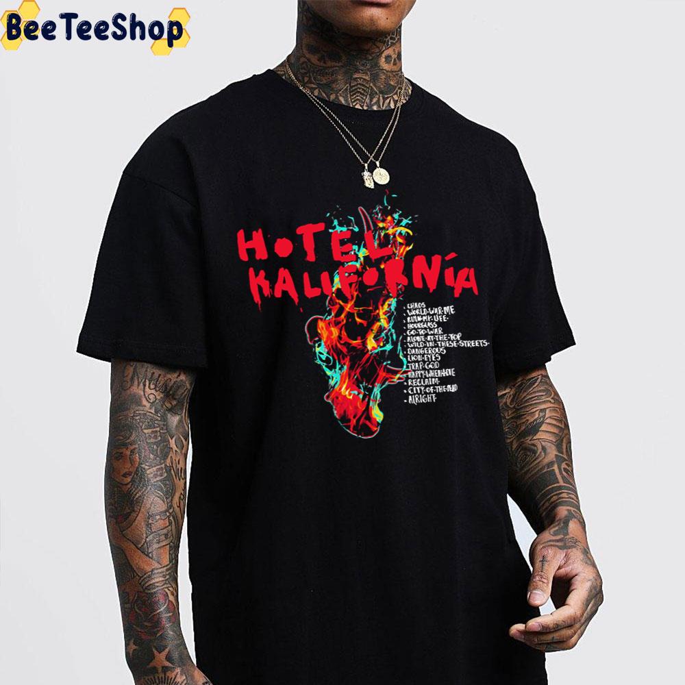 Hollywood Undead Hotel Kalifornia Flames Unisex T-Shirt Hollywood Undead Hotel Kalifornia Flames Unisex T-Shirt