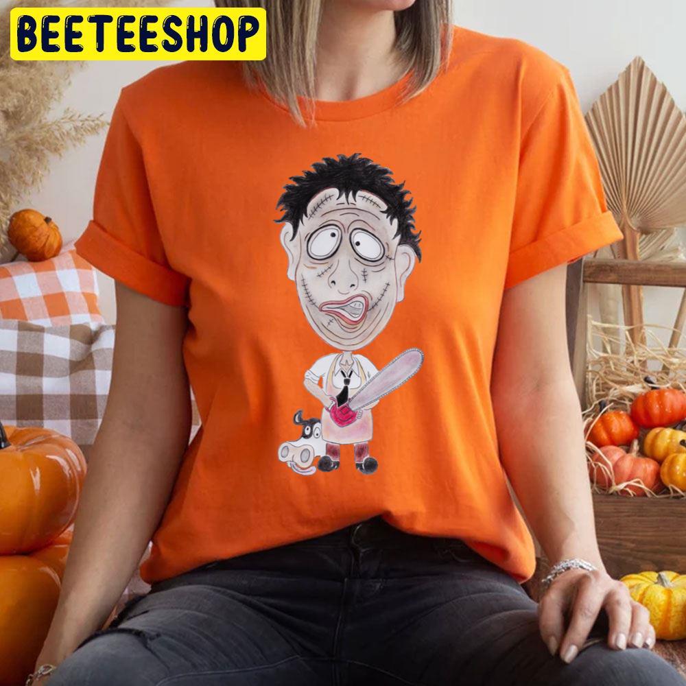 Horror Movie Butcher Caricature Halloween Halloween Trending Unisex T-Shirt Horror Movie Butcher Caricature Halloween Halloween Trending Unisex T-Shirt