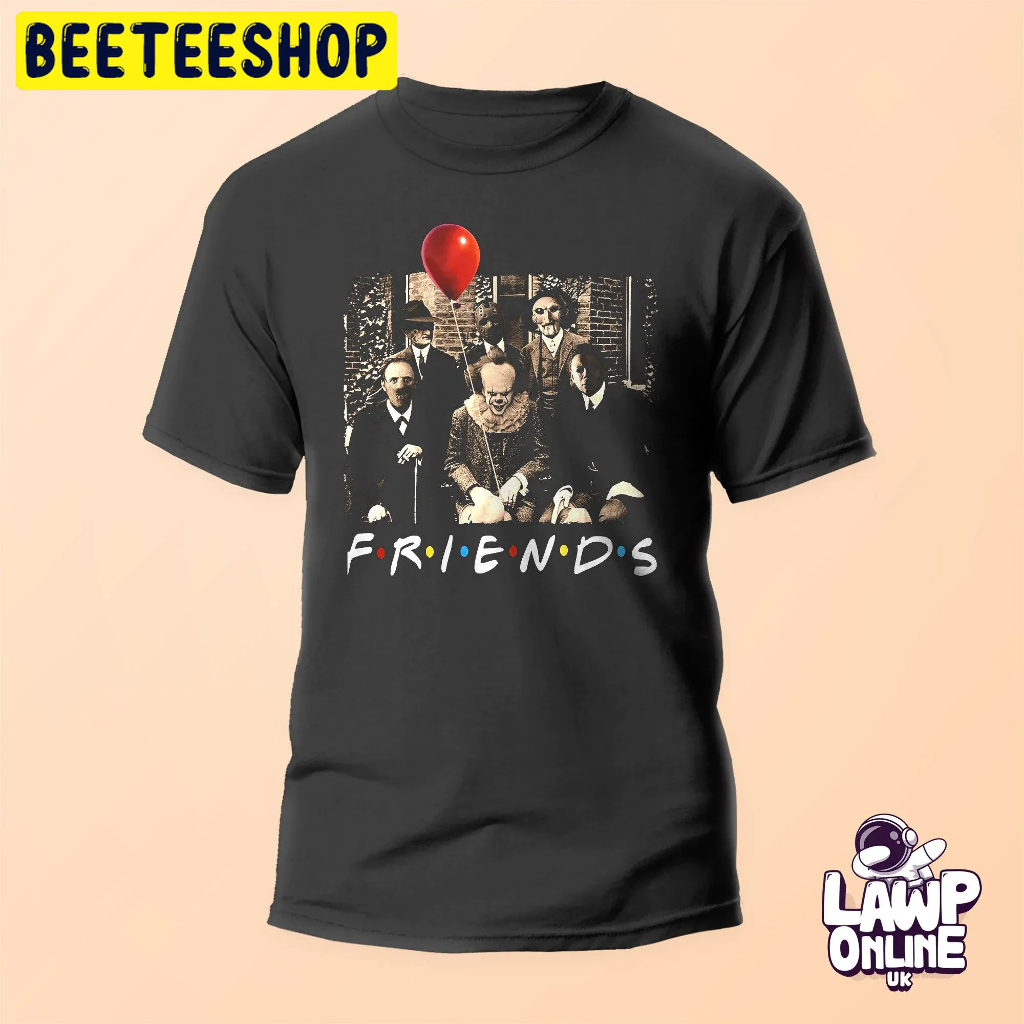 Horror Movie Friends Halloween Unisex T-Shirt Horror Movie Friends Halloween Unisex T-Shirt