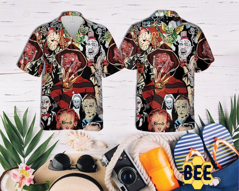Horror Squad Tropical Halloween Trending Hawaiian Shirt Horror Squad Tropical Halloween Trending Hawaiian Shirt