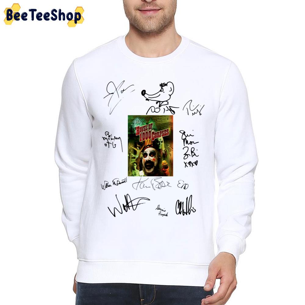House Of 1000 Corpses Signed Film Movie Screenplay Trending Unisex T-Shirt House Of 1000 Corpses Signed Film Movie Screenplay Trending Unisex T-Shirt