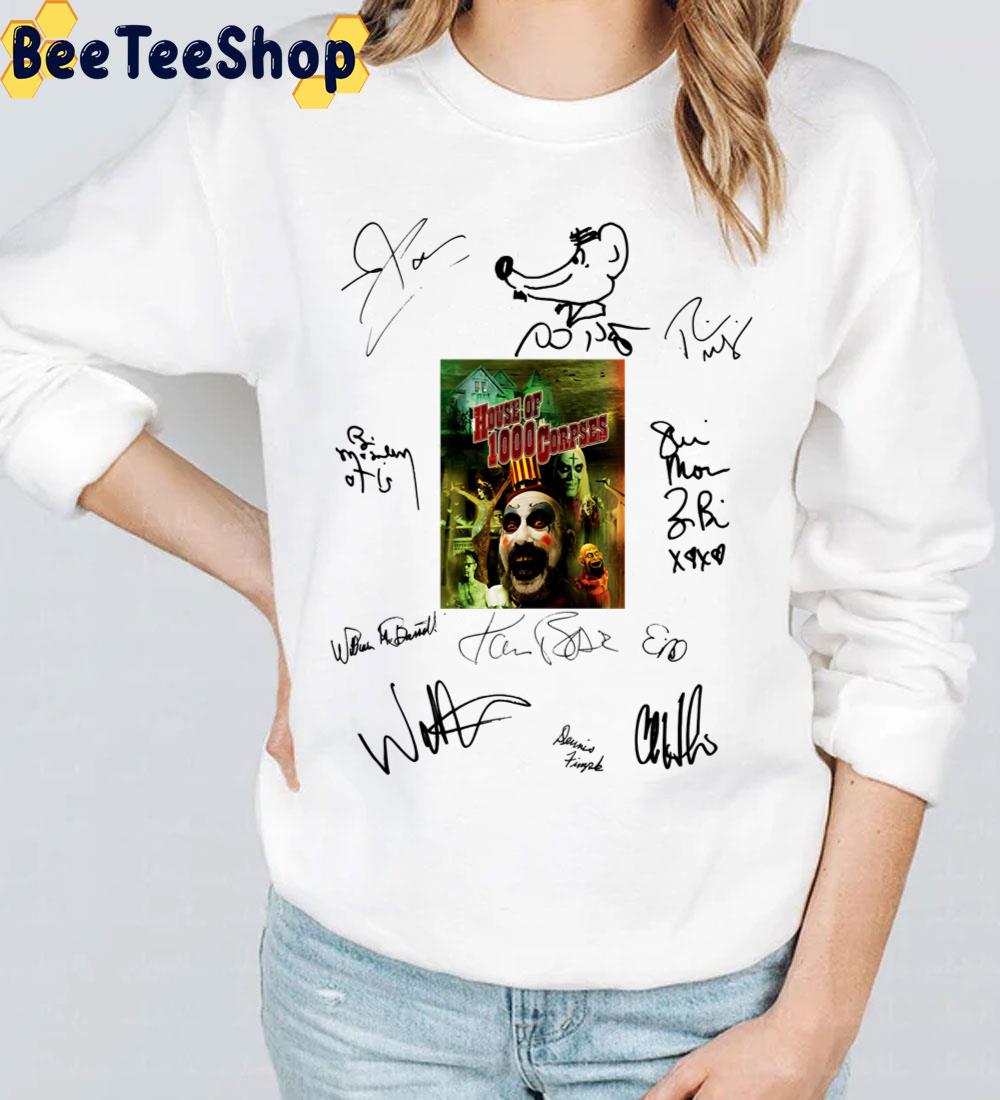 House Of 1000 Corpses Signed Film Movie Screenplay Trending Unisex T-Shirt House Of 1000 Corpses Signed Film Movie Screenplay Trending Unisex T-Shirt
