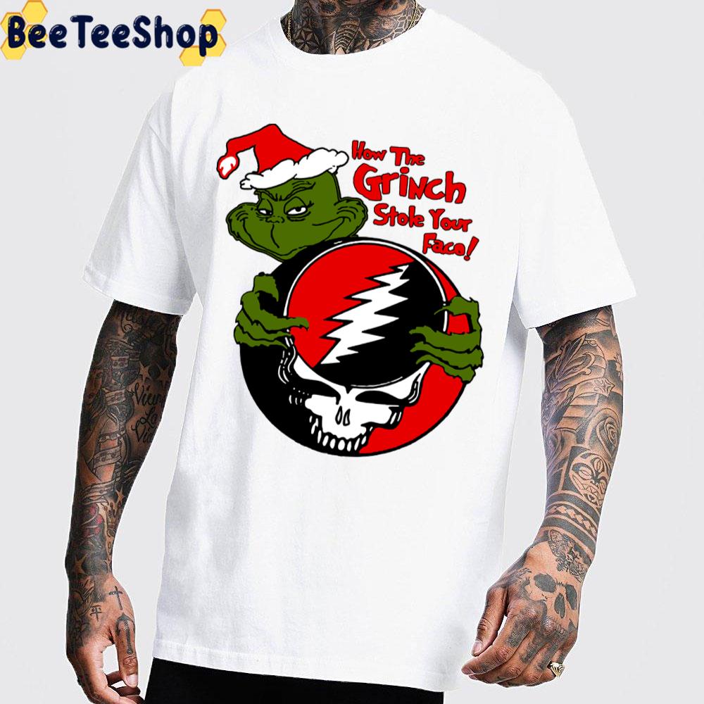 How The Grinch Stole Your Face Dead Logo Trending Unisex T-Shirt How The Grinch Stole Your Face Dead Logo Trending Unisex T-Shirt