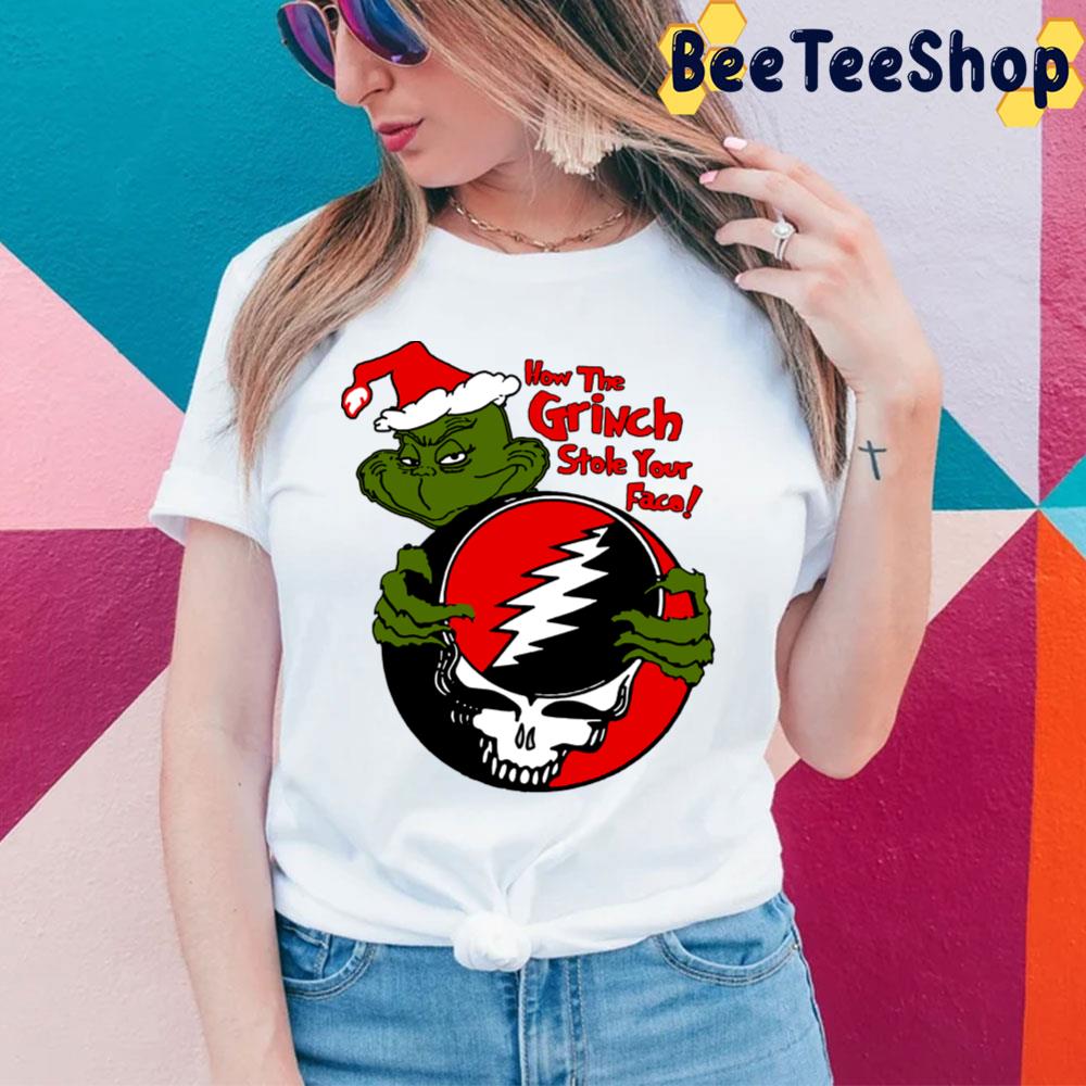 How The Grinch Stole Your Face Dead Logo Trending Unisex T-Shirt How The Grinch Stole Your Face Dead Logo Trending Unisex T-Shirt