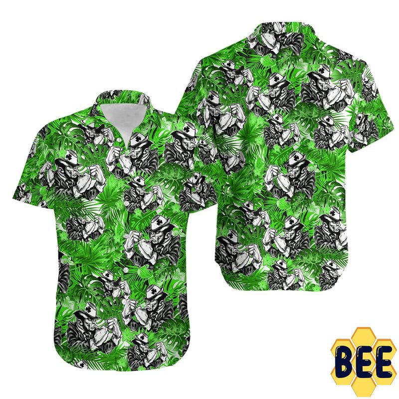 Irish Leprechaun Tropical Flower Trending Hawaiian Shirt Irish Leprechaun Tropical Flower Trending Hawaiian Shirt