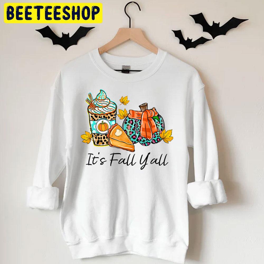 It's Fall Y'all Pumpkin Spice Leopard Pie Halloween Trending Unisex T-Shirt It's Fall Y'all Pumpkin Spice Leopard Pie Halloween Trending Unisex T-Shirt