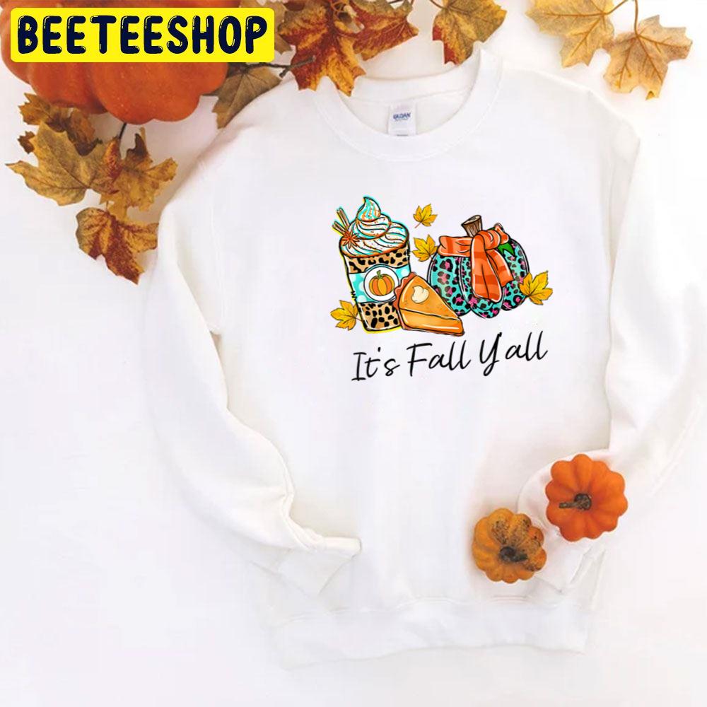 It's Fall Y'all Pumpkin Spice Leopard Pie Halloween Trending Unisex T-Shirt It's Fall Y'all Pumpkin Spice Leopard Pie Halloween Trending Unisex T-Shirt