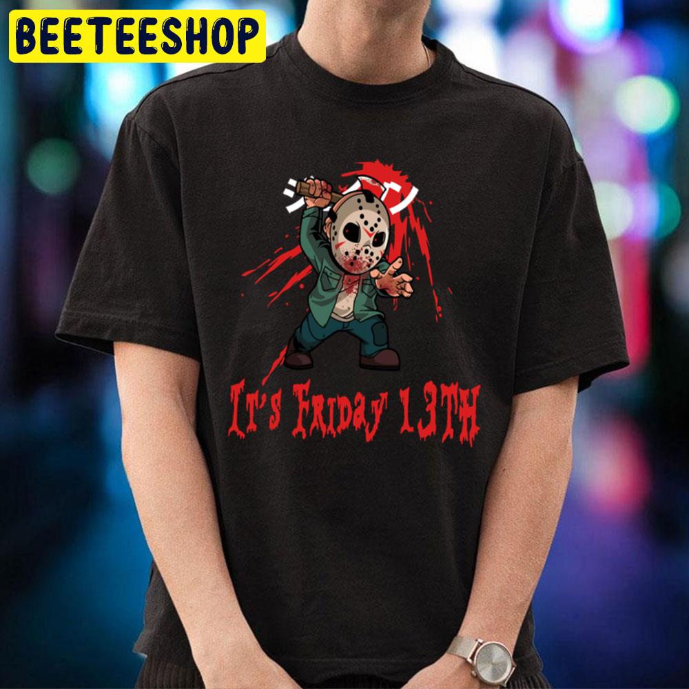 It's Friday 13th Jason Bloody Horror Story Movie Halloween Trending Unisex T-Shirt It's Friday 13th Jason Bloody Horror Story Movie Halloween Trending Unisex T-Shirt