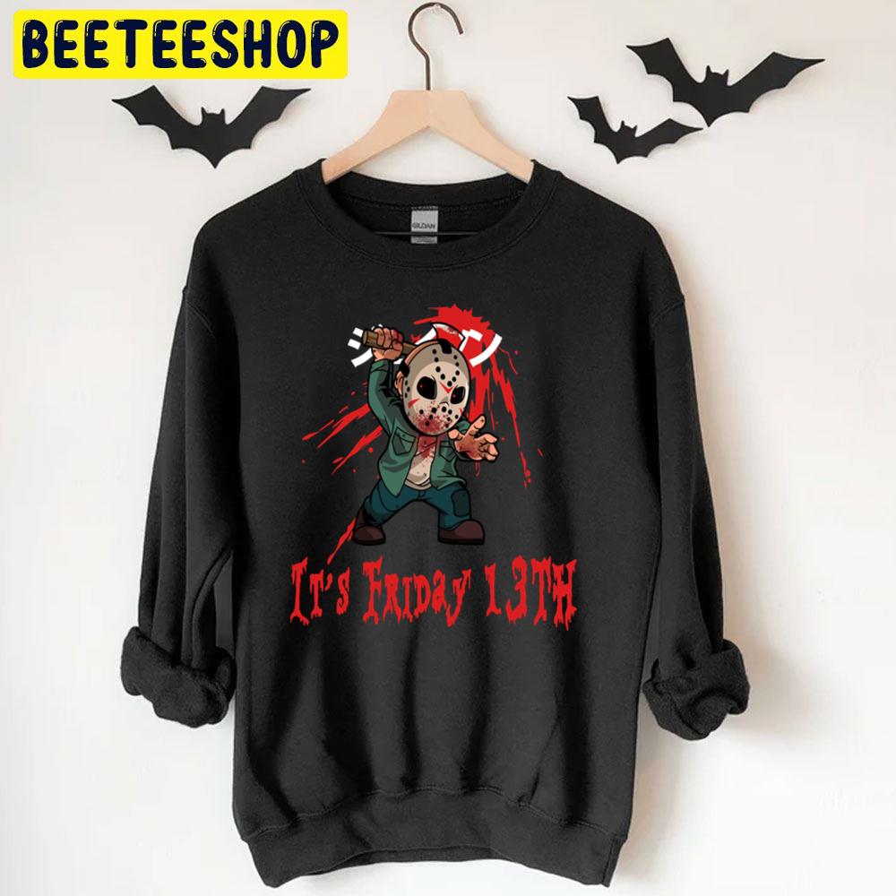 It's Friday 13th Jason Bloody Horror Story Movie Halloween Trending Unisex T-Shirt It's Friday 13th Jason Bloody Horror Story Movie Halloween Trending Unisex T-Shirt