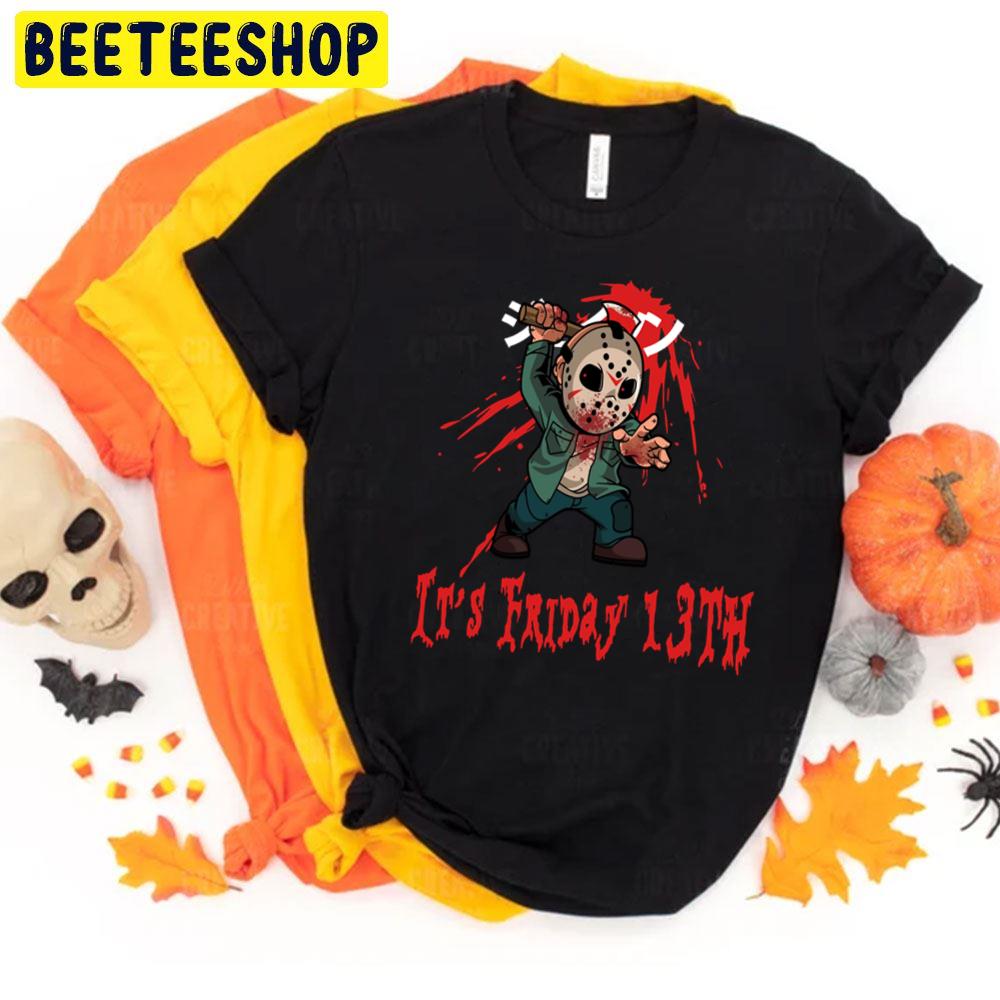 It's Friday 13th Jason Bloody Horror Story Movie Halloween Trending Unisex T-Shirt It's Friday 13th Jason Bloody Horror Story Movie Halloween Trending Unisex T-Shirt