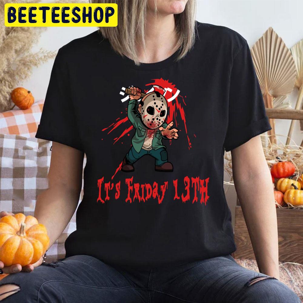 It's Friday 13th Jason Bloody Horror Story Movie Halloween Trending Unisex T-Shirt It's Friday 13th Jason Bloody Horror Story Movie Halloween Trending Unisex T-Shirt