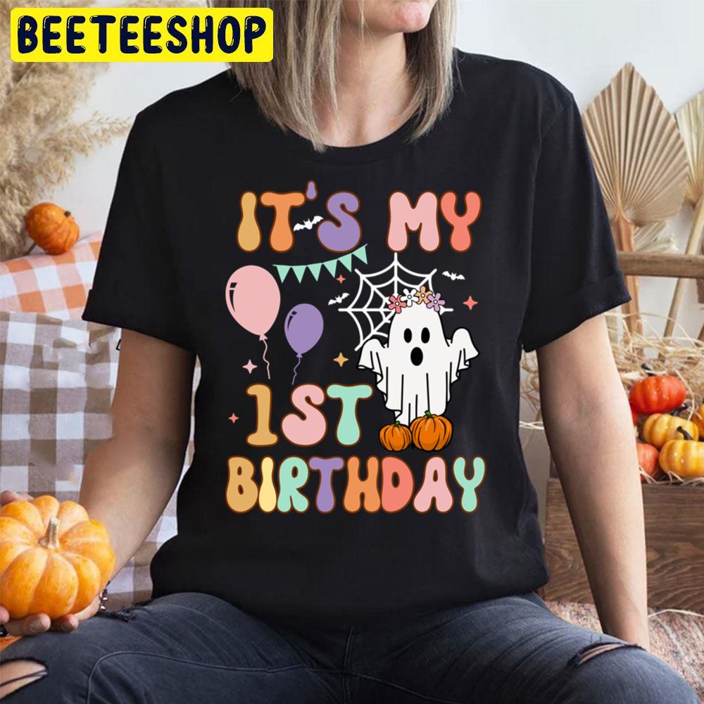 It's My 1st Birthday Ghost Pumpkin Halloween Trending Unisex T-Shirt It's My 1st Birthday Ghost Pumpkin Halloween Trending Unisex T-Shirt