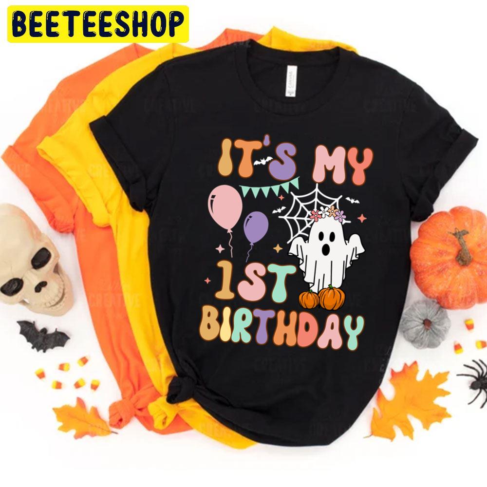It's My 1st Birthday Ghost Pumpkin Halloween Trending Unisex T-Shirt It's My 1st Birthday Ghost Pumpkin Halloween Trending Unisex T-Shirt