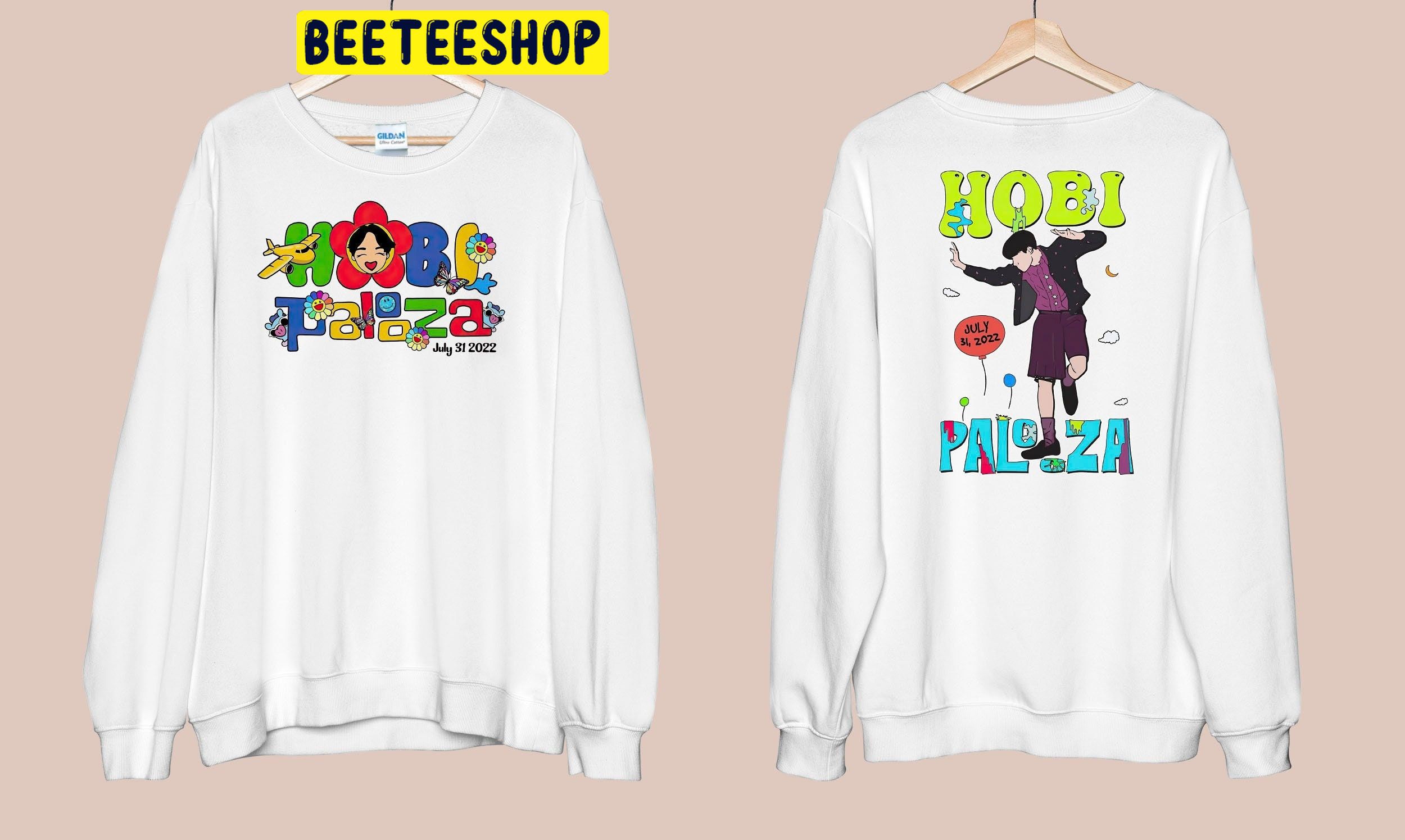 J Hope In The Box Hobipalooza Jack In The Box Double Side Unisex Shirt J Hope In The Box Hobipalooza Jack In The Box Double Side Unisex Shirt