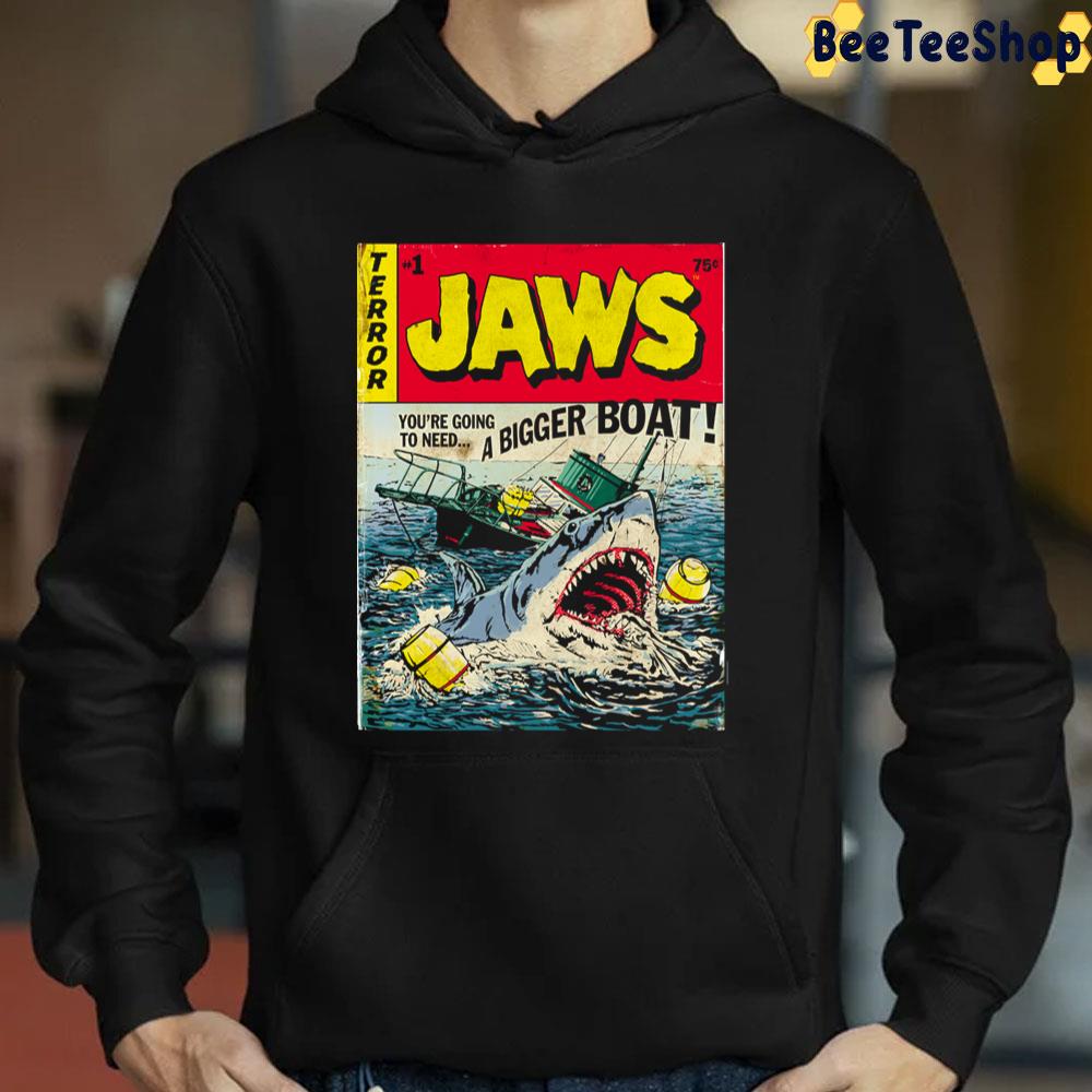 Jaws Comic Book Cover Trending Unisex T-Shirt Jaws Comic Book Cover Trending Unisex T-Shirt