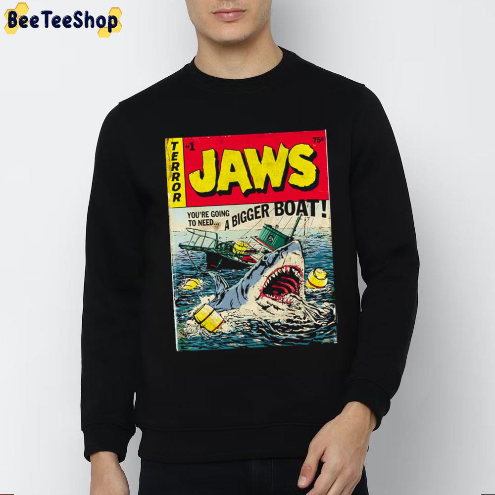Jaws Comic Book Cover Trending Unisex T-Shirt Jaws Comic Book Cover Trending Unisex T-Shirt