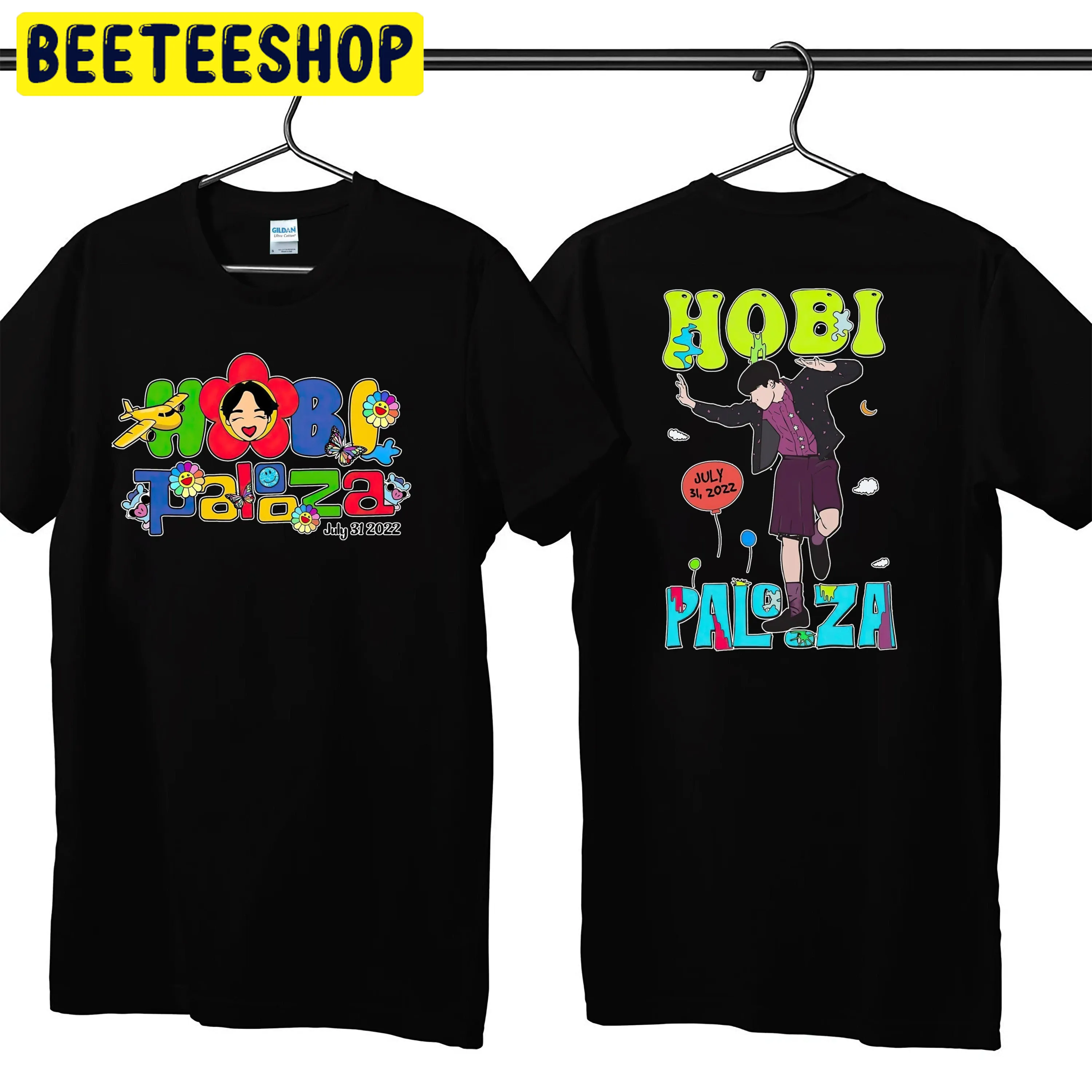 Jhope Lollapalooza Hobi Funny Jhope Jack In The Box Hobipalooza Double Sided Unsiex T-Shirt Jhope Lollapalooza Hobi Funny Jhope Jack In The Box Hobipalooza Double Sided Unsiex T-Shirt