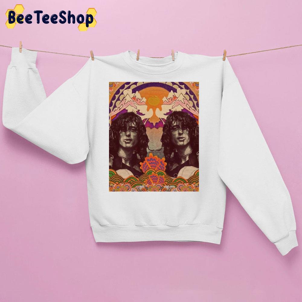 Jimmy Page Psychedelic Art Unisex Sweatshirt Jimmy Page Psychedelic Art Unisex Sweatshirt