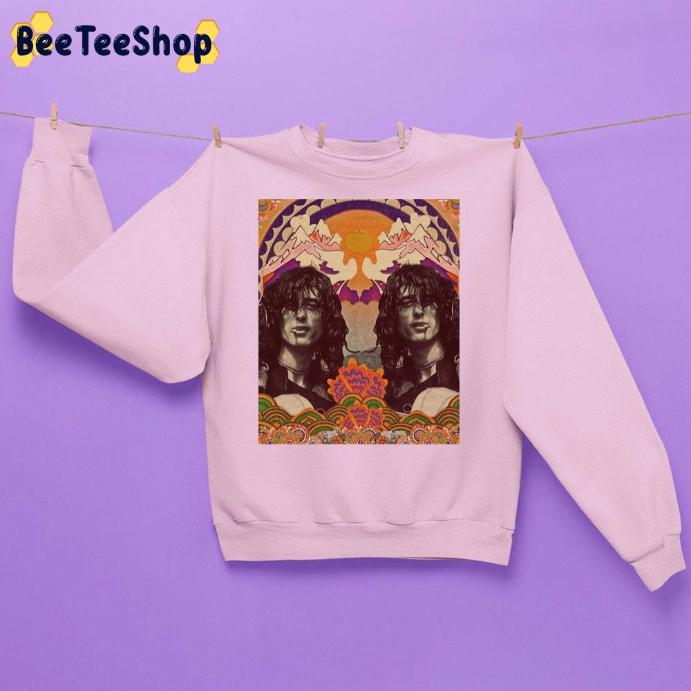 Jimmy Page Psychedelic Art Unisex Sweatshirt Jimmy Page Psychedelic Art Unisex Sweatshirt
