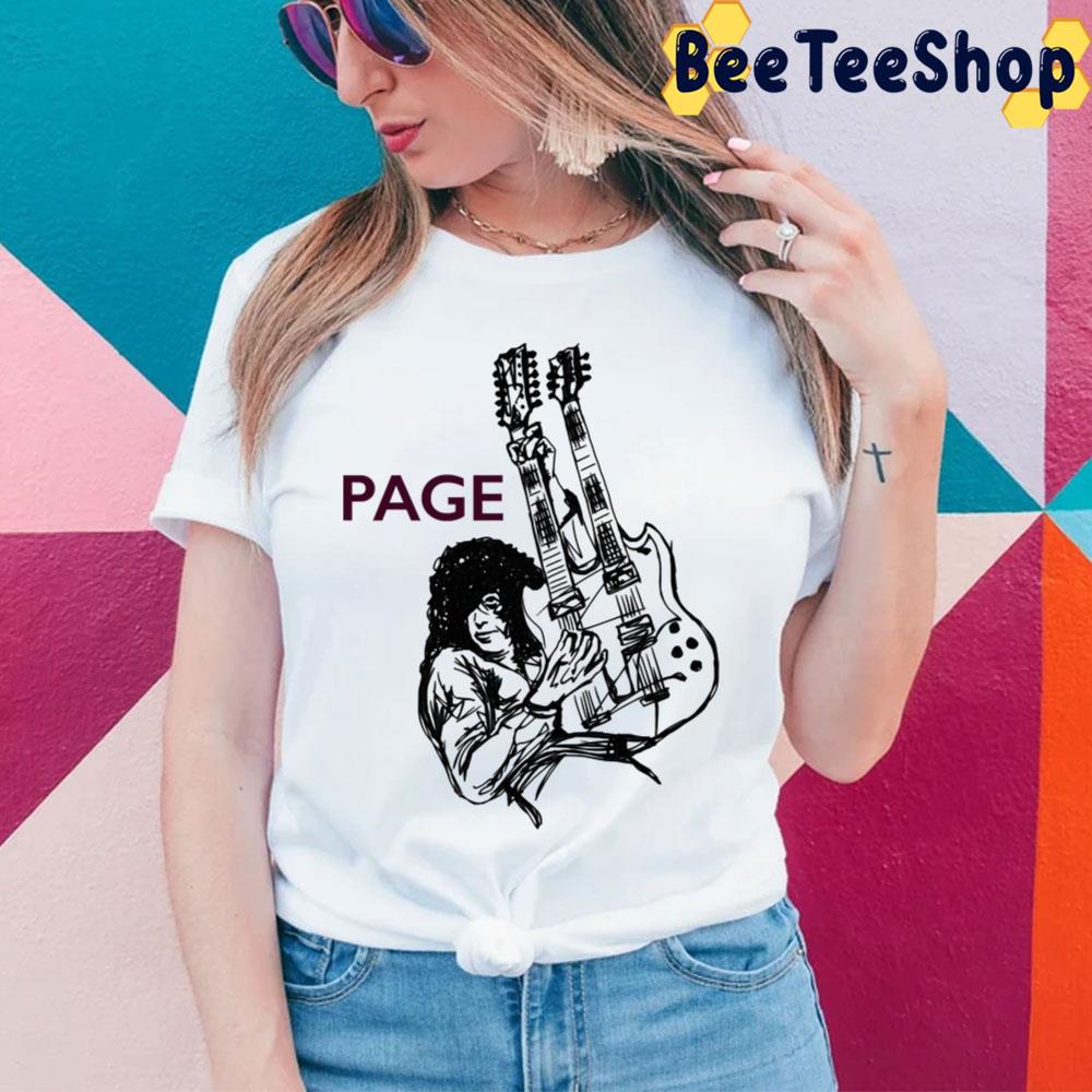 Jimmy Page Sketch Unisex T-Shirt Jimmy Page Sketch Unisex T-Shirt