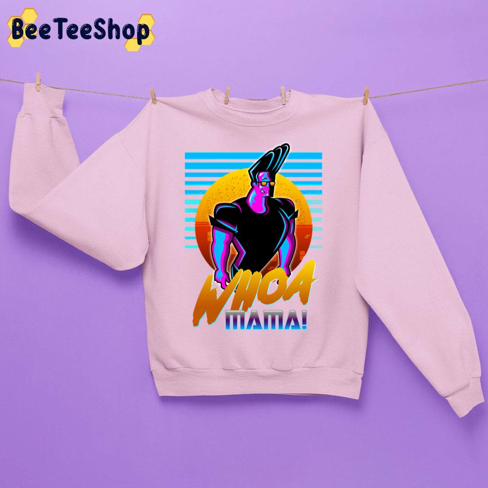 Johnny Bravo Whoa Mama! Outrun Style Graphic Trending Unisex Sweatshirt Johnny Bravo Whoa Mama! Outrun Style Graphic Trending Unisex Sweatshirt