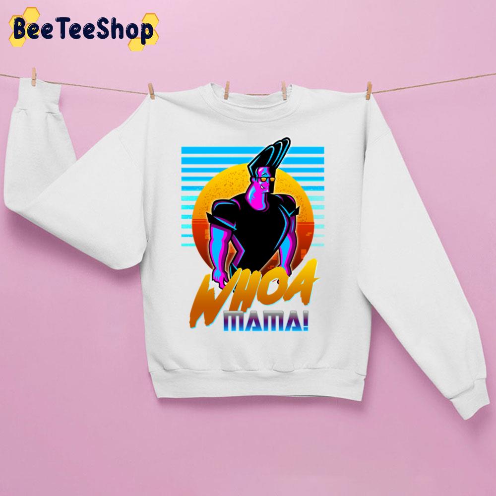 Johnny Bravo Whoa Mama! Outrun Style Graphic Trending Unisex Sweatshirt Johnny Bravo Whoa Mama! Outrun Style Graphic Trending Unisex Sweatshirt