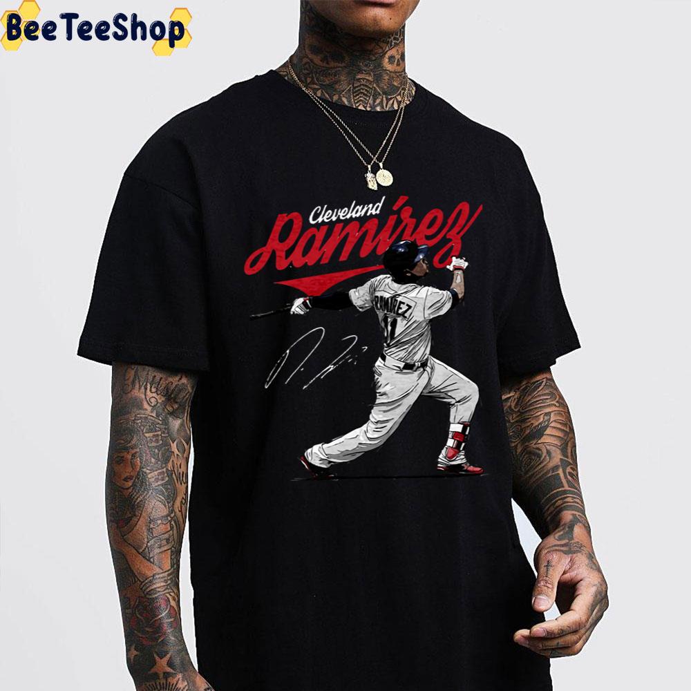 Jose Ramirez Signature Cleveland Indians Baseball Unisex T-Shirt Jose Ramirez Signature Cleveland Indians Baseball Unisex T-Shirt