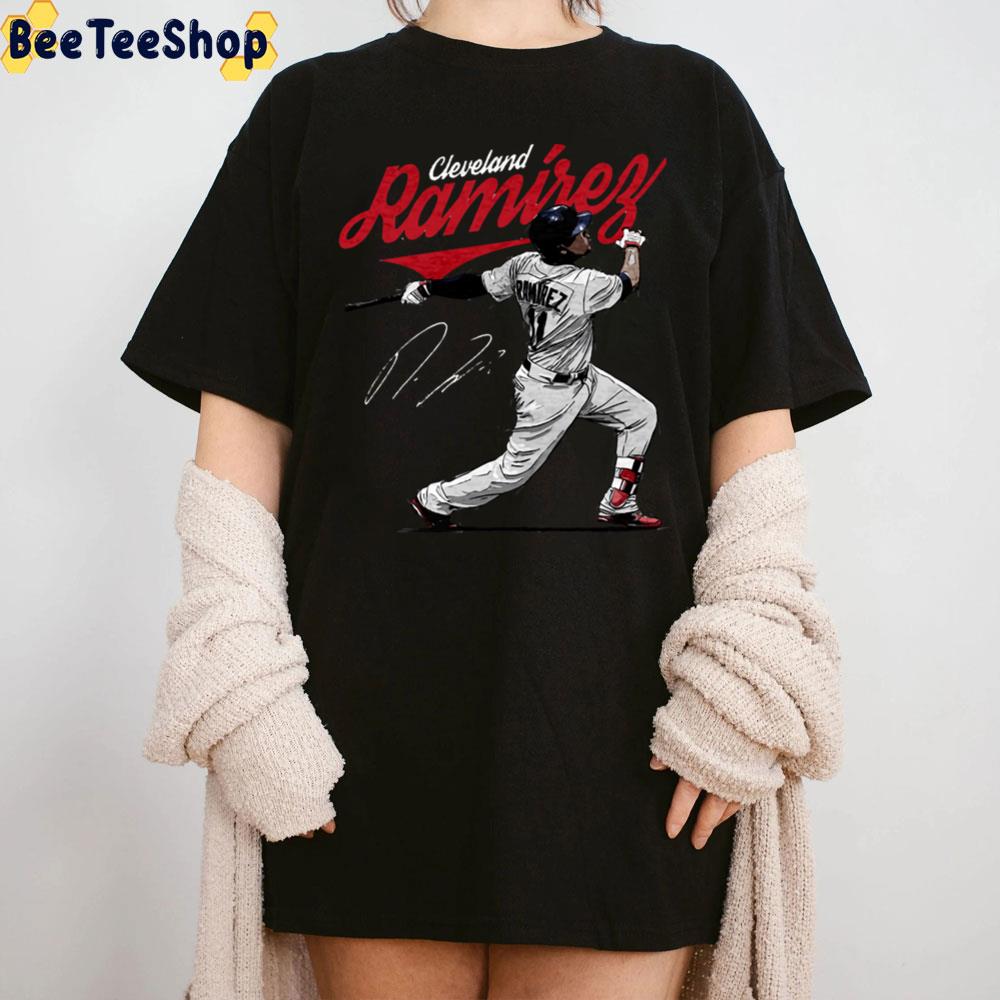 Jose Ramirez Signature Cleveland Indians Baseball Unisex T-Shirt Jose Ramirez Signature Cleveland Indians Baseball Unisex T-Shirt