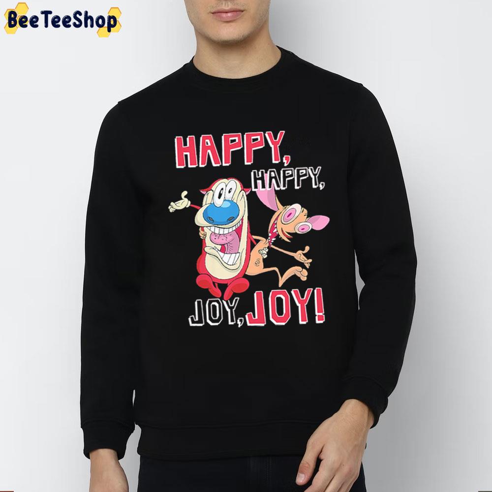 Junior Happy Happy Joy Joy Ren And Stimpy Trending Unisex T-Shirt Junior Happy Happy Joy Joy Ren And Stimpy Trending Unisex T-Shirt